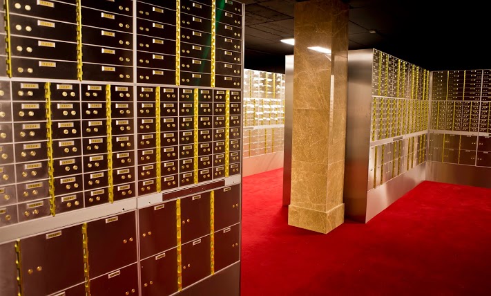Safety deposit boxes in Merrion Vaults Safety deposit boxes in Merrion Vaults